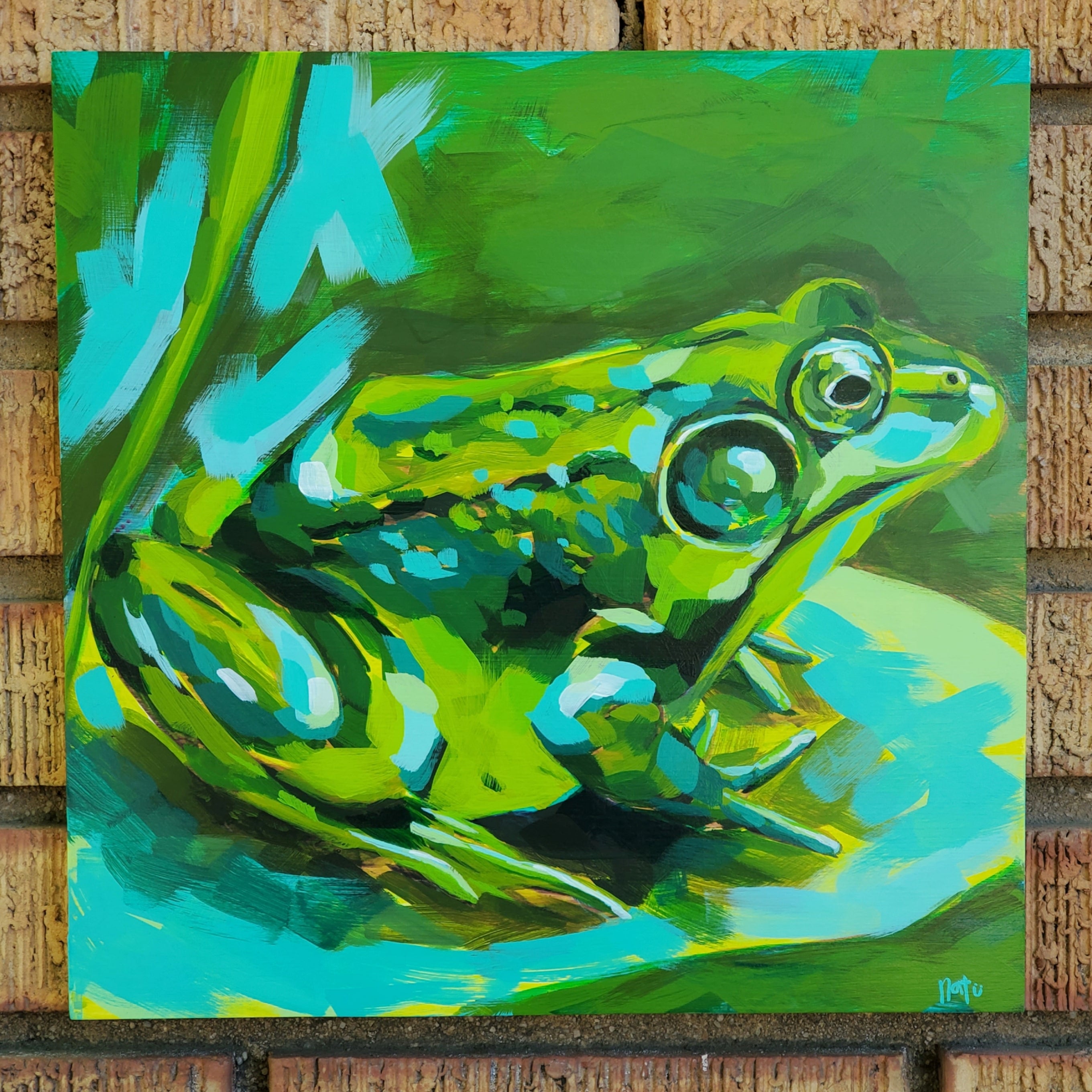 Monochromatic Green Frog